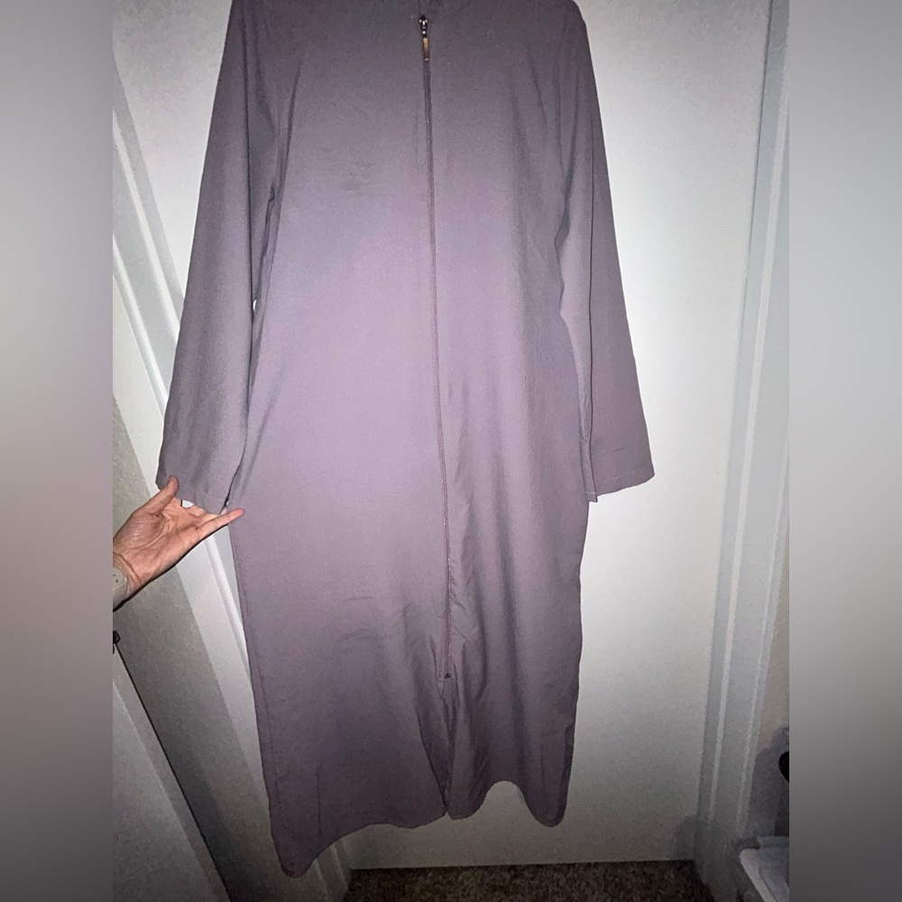 Lavender/Lilac Turkish Zippered Abaya